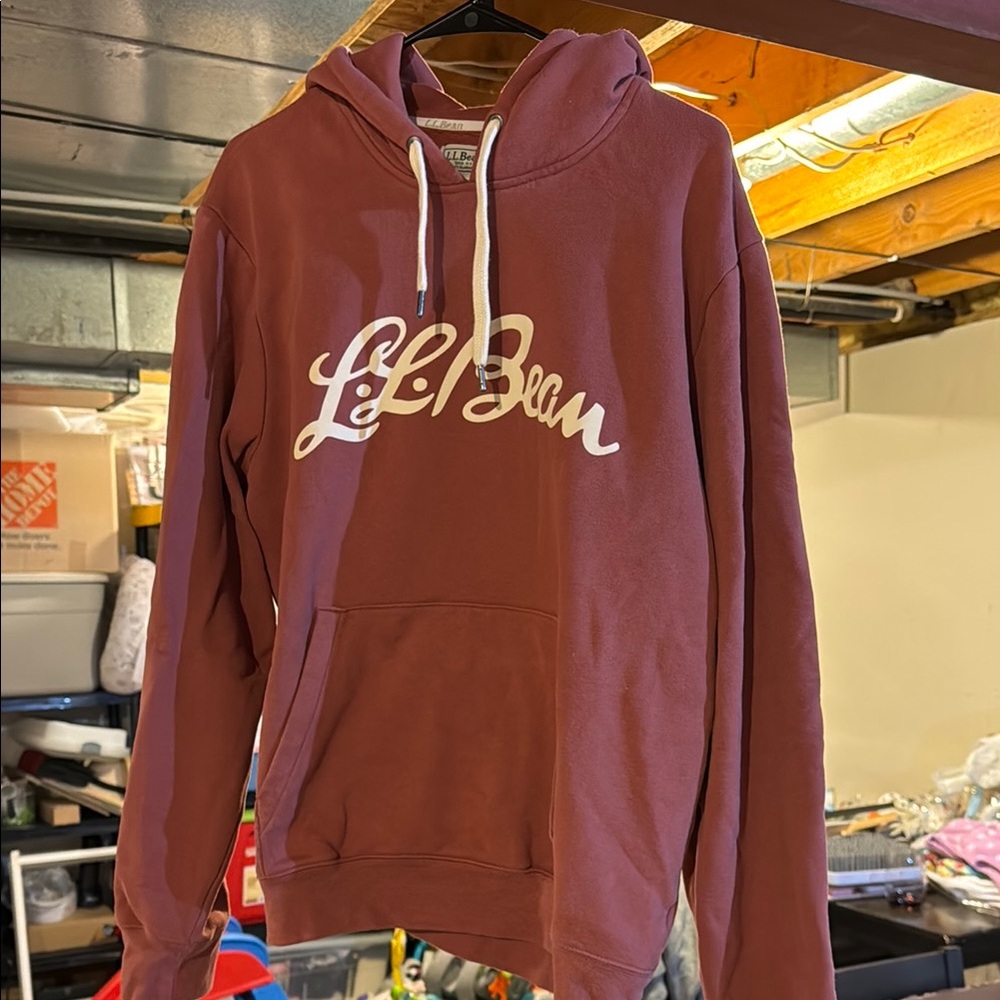 L.L. Bean Men's Maroon Hoodie